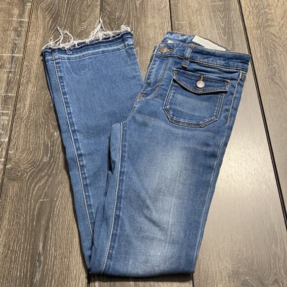 Treasure & Bond Raw Hem Jeans Big Girls Size 14 - Picture 5 of 7